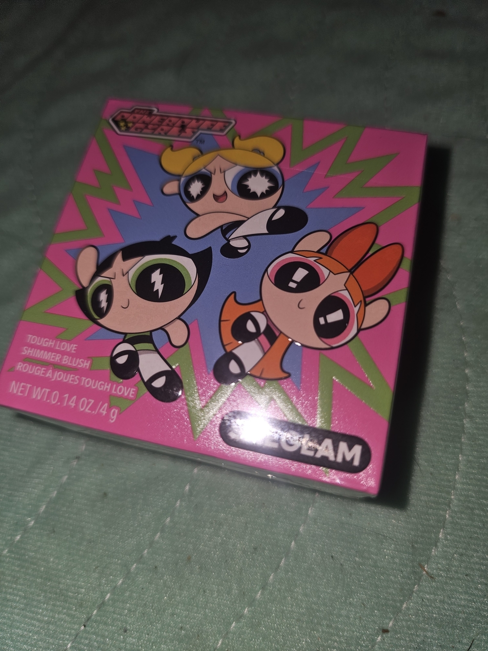 Cartoon Network Powerpuff Girls Pink & Green Shimmer Compact